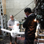 運用保麗龍做出等比例模型，精緻細(xì)膩的手工展現(xiàn)各個階段不同的面貌。
(2023.03.22 職人團(tuán)隊前往與藝術(shù)家