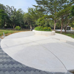 抿石子的溫潤是來自老師傅的巧手及耐心，有了抿石子點綴，給街道花圃注入一絲活潑氣質(zhì)。