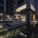 中庭夜景-1 實(shí)景圖