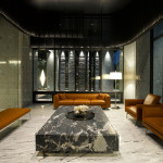 大廳-會客區(qū)與石材光影