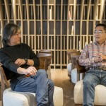 與大師面對面，聽「楊家凱」建築師(左)與「石村敏哉」景觀設(shè)計師(右)的分享、專業(yè)的導覽，彷彿也進入「觀峰」大樹建築的構(gòu)想過程中。