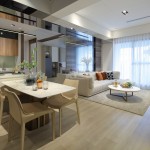 善用玻璃層板與薄窗簾，讓自然光的溫暖落入家中；客餐廚合一的設(shè)計(jì)，關(guān)照所有家人讓關(guān)係親密加分。