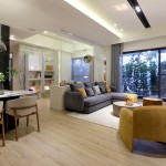 優(yōu)雅的廳房以開放式的動線銜接，寬敞明亮之姿，與家人友人相聚，伴隨溫馨與嬉鬧，融為一景，編織成一幕幕美麗的回憶。