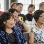 林院長詼諧風(fēng)趣的演講，吸引全場聽眾的目光