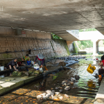 沙鹿地區(qū)的「母親之河」，長(zhǎng)久以來提供居民生活上的需要，包括生活用水、洗衣及洗菜等，形成了別具特色的「洗衣文化」。