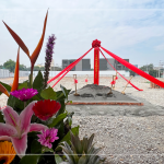 沙鹿蜜境【微丘森鄰】，在5/16吉時舉行開工典禮，建築謙藏在花海綠海中，期盼共好森活。