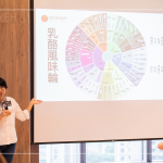 透過(guò)乳酪風(fēng)味輪，探索每一款不同的風(fēng)味口感，草本味、鹹味、菇味甚至是汗味，每種感受因人而異，豐富又有趣。