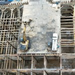 以俯瞰角度，築之細(xì)道地下室的土方開挖、整地工程已告完成！