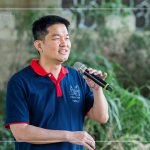 結(jié)束後，邀請同仁們分享此次淨(jìng)溪的心得，讓我們一同為環(huán)境盡一份心力，以行動守護(hù)這片土地。(圖為行銷部–楊世偉經(jīng)理)