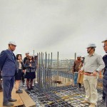 感謝天公作美使『大塊森鄰』上樑儀式全程無雨，讓眾人一同見證建築新里程。