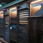 在黃光暈染下，貓也慵懶地窩著身子，大樹時而抖落紅葉，正等待著，有人攜書悄然來到……