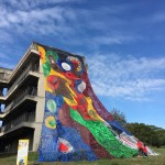 臺灣藝術家－阿信˙沙華克將寶特瓶回收、抽絲再製作為媒材，獨特而鮮豔的色塊，象徵著對阿美族人、部落環(huán)境，以及對太平洋深而又深的依賴。