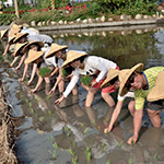 大熱天不忘抬頭對(duì)著攝影師say Cheese！