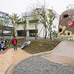 取自大肚山、望高寮等在地印象，作為觀峰專屬碉堡的靈感構(gòu)思。