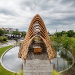 該企業(yè)館在花博展區(qū)，是一個亮眼的地標(biāo)。業(yè)者提供