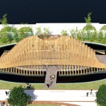 竹跡館由建築師陳羿沖設計，地處花博葫蘆墩公園第四區(qū)。圖／WAF