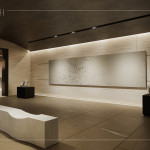 公設規(guī)劃竹南首座社區(qū)私人美術館，以藝術為生活落款，營造美感薰陶的日常氛圍。(圖為 新業(yè)恆一 公設3D示意圖)